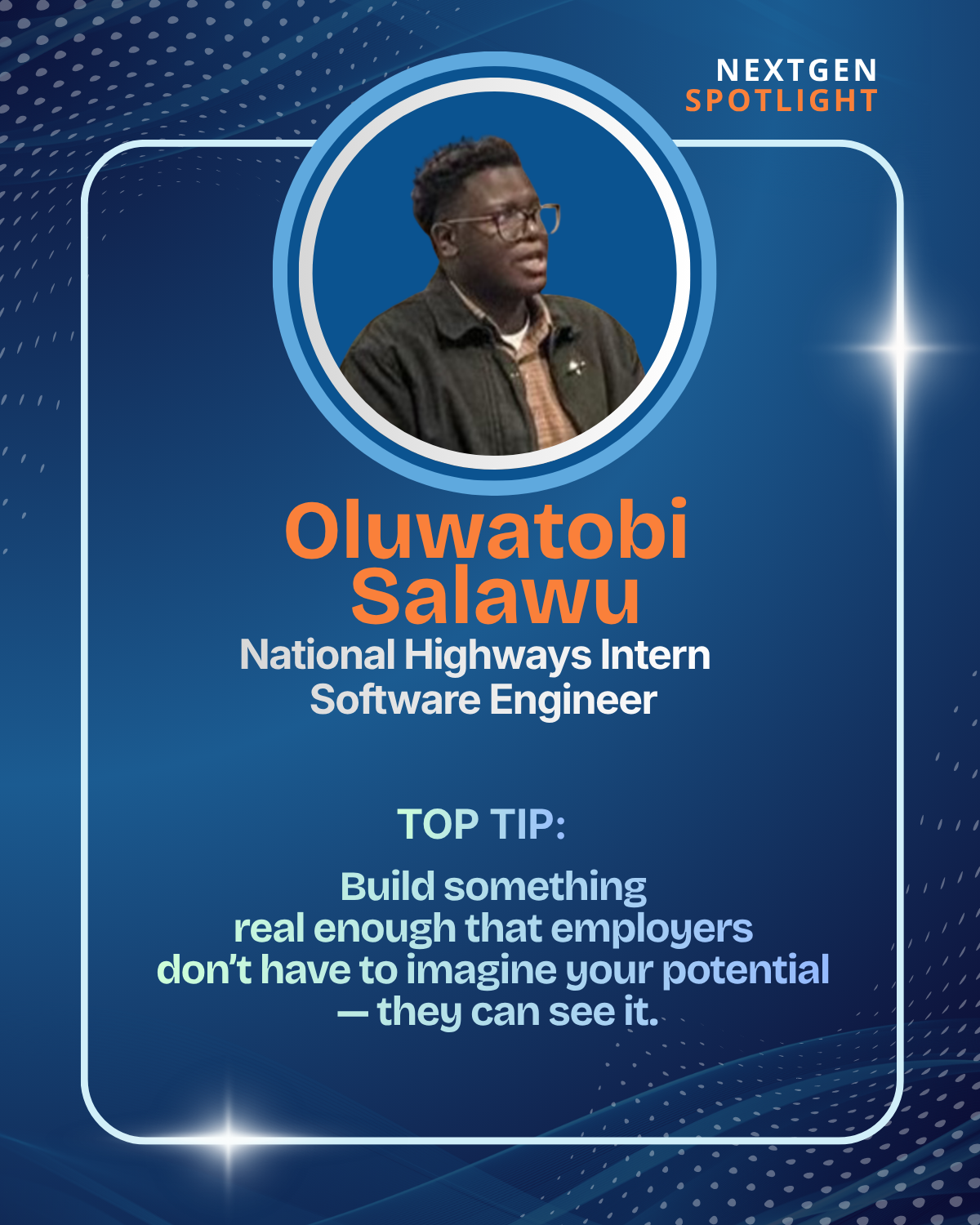 NextGen Spotlight Oluwatobi Salawu